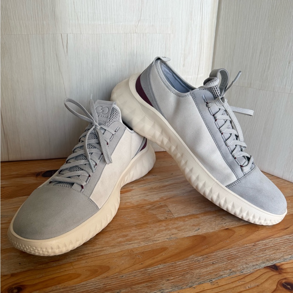 Cole Haan Zero Grand Flower Foam Sole Shoes Sneakers Men’s 13 M Ivory Gray VGUC